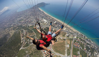 Men Paragliding