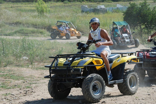 Man riding a Quad Bike