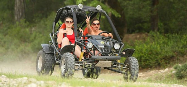 Kombinationstur med flodrafting og buggy-safari med transport fra Kemer