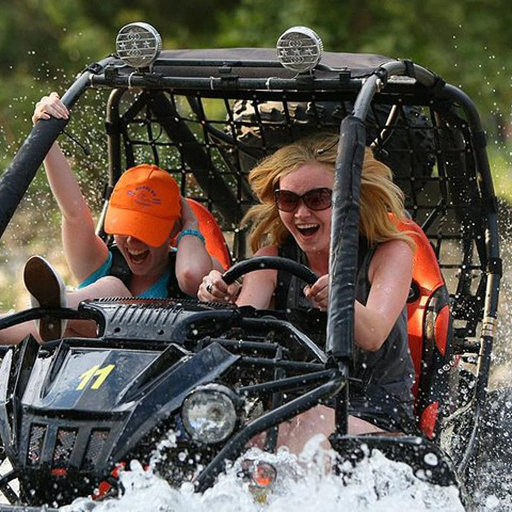 Kombinationstur med flodrafting og buggy-safari med transport fra Kemer