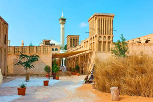 Al Fahidi-historiske kvarter, også kendt som Al Bastakiya, i Dubai