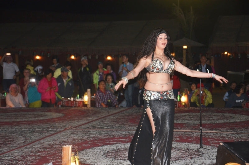 Guest Enjoying the Belly Dance Show the Camp 