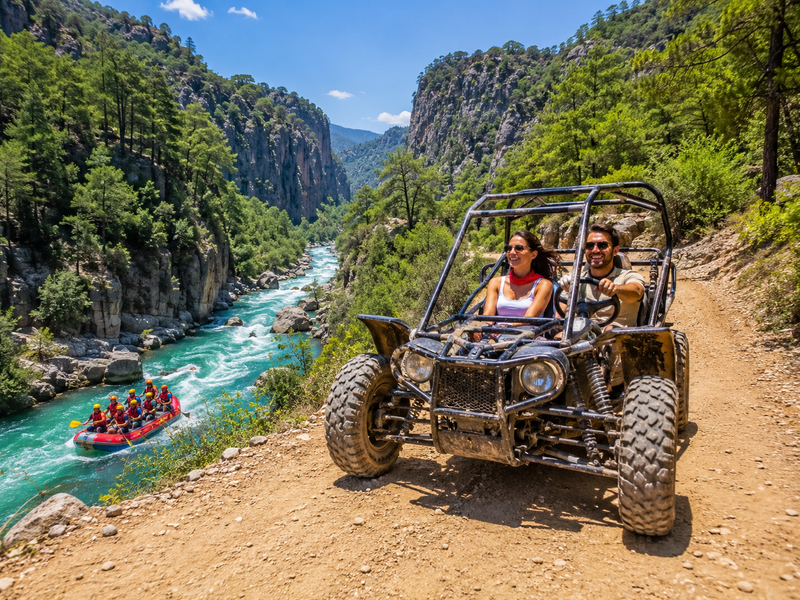 Kombinierte Rafting- & Buggy-Safari-Tour