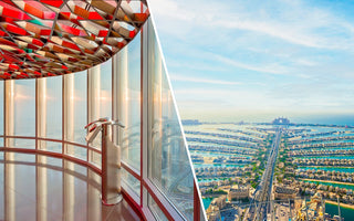 Dubai Burj Khalifa'nın Zirvesi ve The Palm'daki Manzara