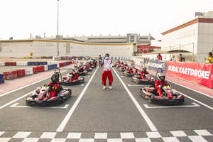 Racerbane ved Dubai Autodrome Outdoor Kartdrome