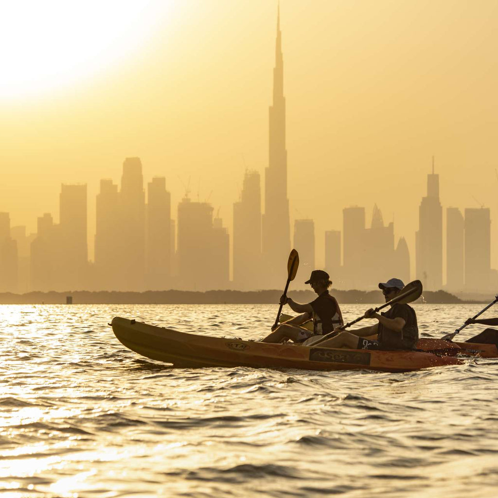People Kayaking in Dubai