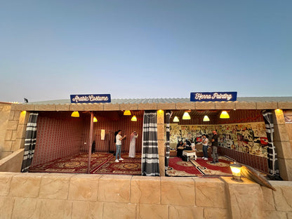Dubai Royal Desert Safari With Dune Bashing, Camel Riding, Sandboarding, Live Entertainment & BBQ Dinner in Private Car