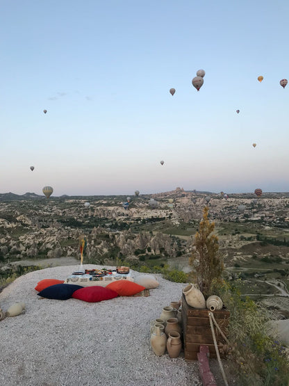 Picnic ved solopgang og solnedgang i Cappadocia