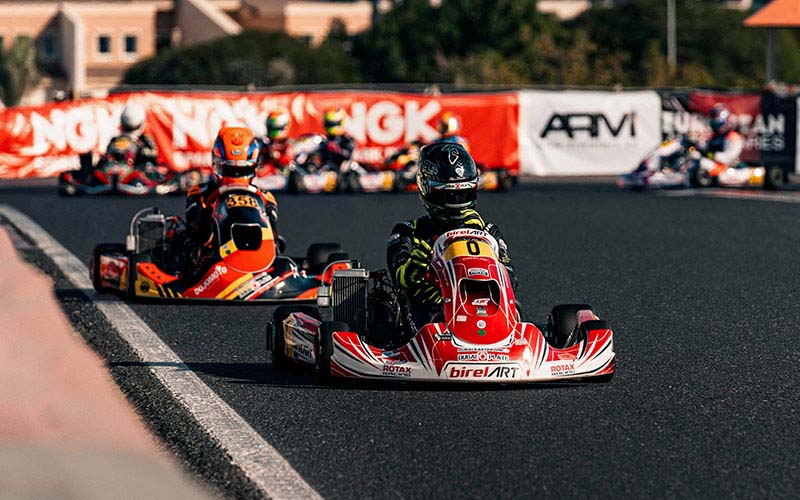 Race at Dubai Autodrome Outdoor Kartdrome