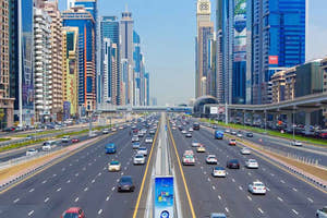 Sheikh Zayed Road (SZR) i Dubai, De Forenede Arabiske Emirater