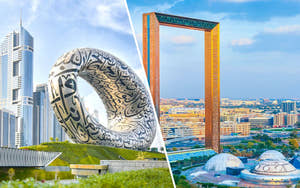 Museum of the Future med Dubai Frame