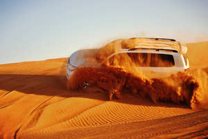 Red dune bashing with a 4x4