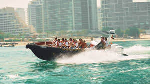 Dubai Black Speed Boat