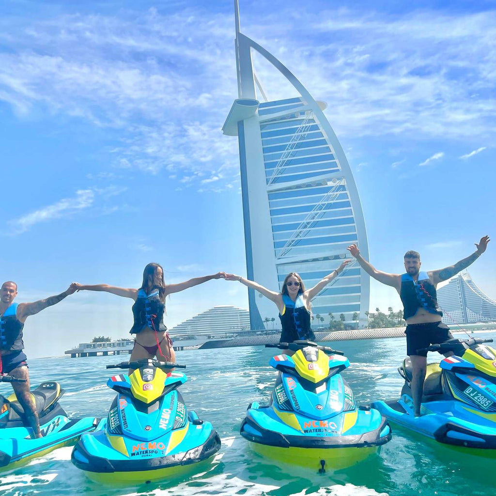 Jet ski tour in Dubai, with the iconic Burj Al Arab