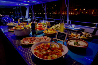 Dinner on lotus yacht