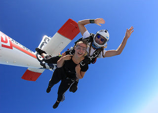 Couple Sky Diving
