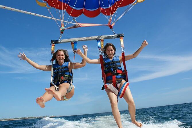 Girls Parasailing 