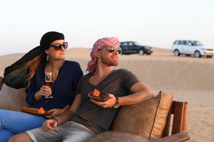 Dubai Evening Platinum Desert Safari in Private Land Rover Defender