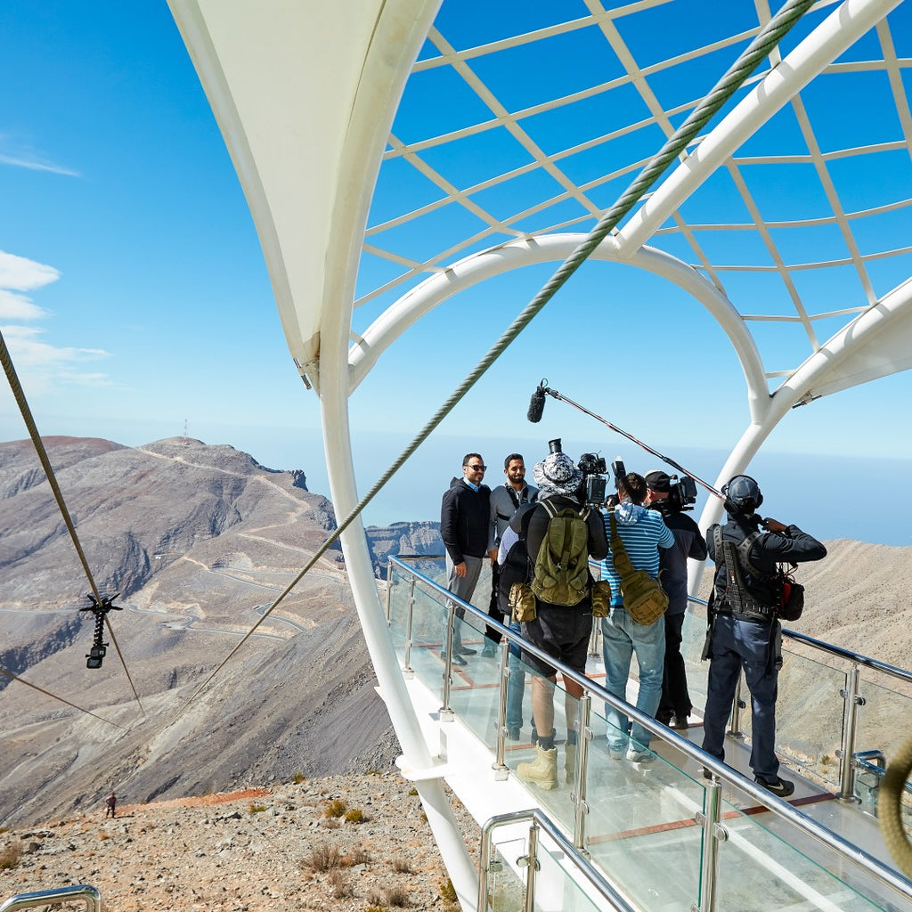 Photoshoot at Jebel Jais zipline