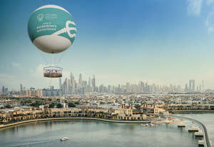 Dubai Balloon i luften