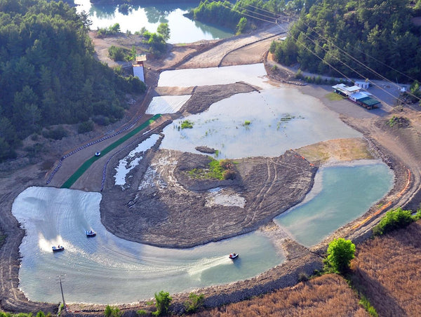People driving Hovercraft