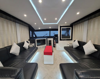 inner side of Dubai Private Luxury Yacht Rental Majesty 63ft
