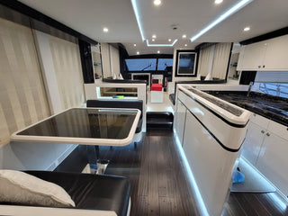Interior of Luxury Yacht Majesty 63ft
