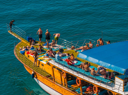 Alanya Relaxing Boat Tour, BBQ Lunch, Unlimited Soft Drinks & Transfer
