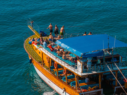 Alanya Relaxing Boat Tour, BBQ Lunch, Unlimited Soft Drinks & Transfer