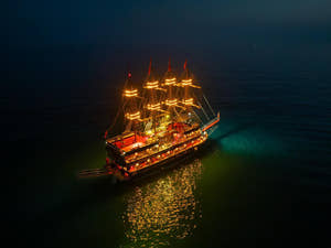Alanya Sunset Cruise Tour with Dinner, Soft Drinks & Transfer