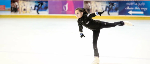 Kid skating in Dubai Ice Rink
