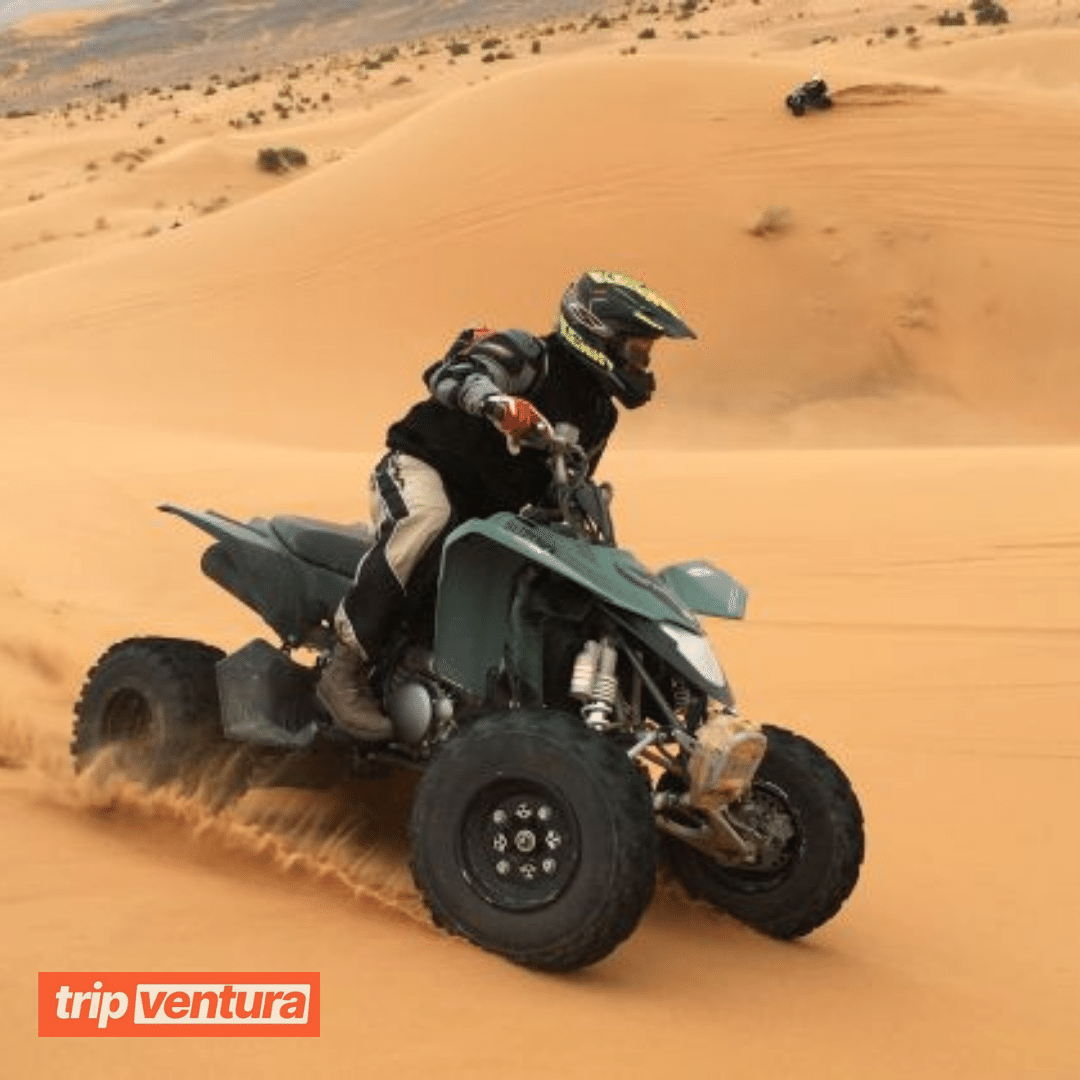 Dubai 30 Mins Single Self Drive Quad Bike, Desert Safari & Entertainment with BBQ Dinner - Tripventura