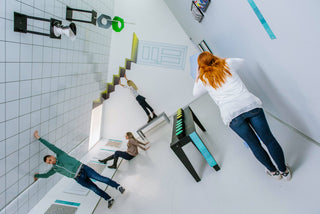 Interactive 3D exhibit at a Museum of Illusions