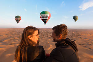 Par i varmluftballon