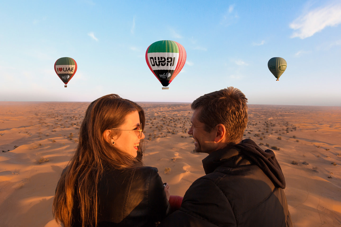Couple in Hot Air Balloon