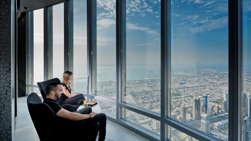 Burj Khalifa 124. Kat + 125. Kat Biletleri + Çatı Katı Yemeği