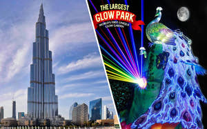 Бурдж-Халифа и Dubai Garden Glow