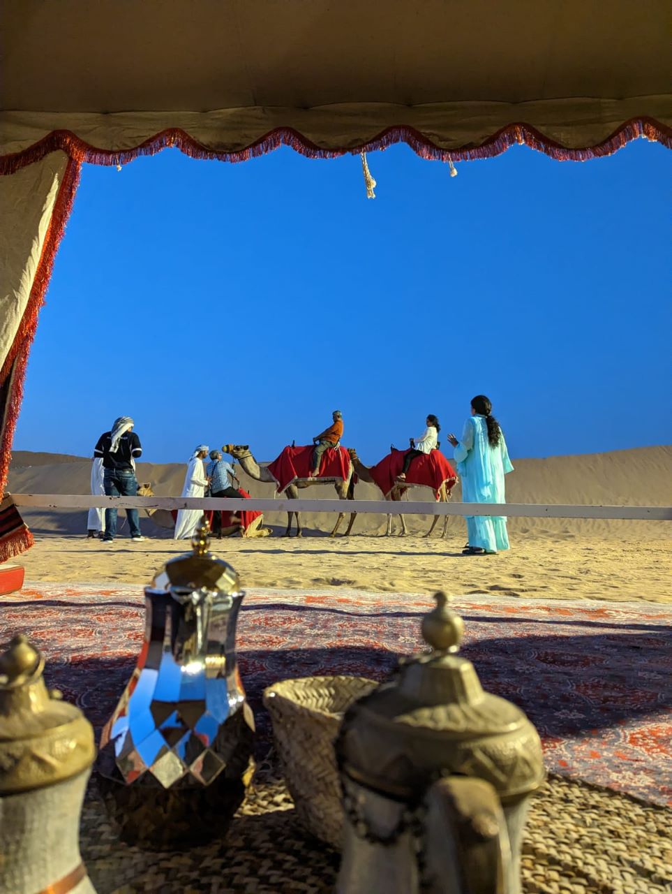 Dubai Premium Desert Safari , Dune Bashing, Sandboarding, Camel Riding, Entertainment Shows and Live Cooking Station - Tripventura