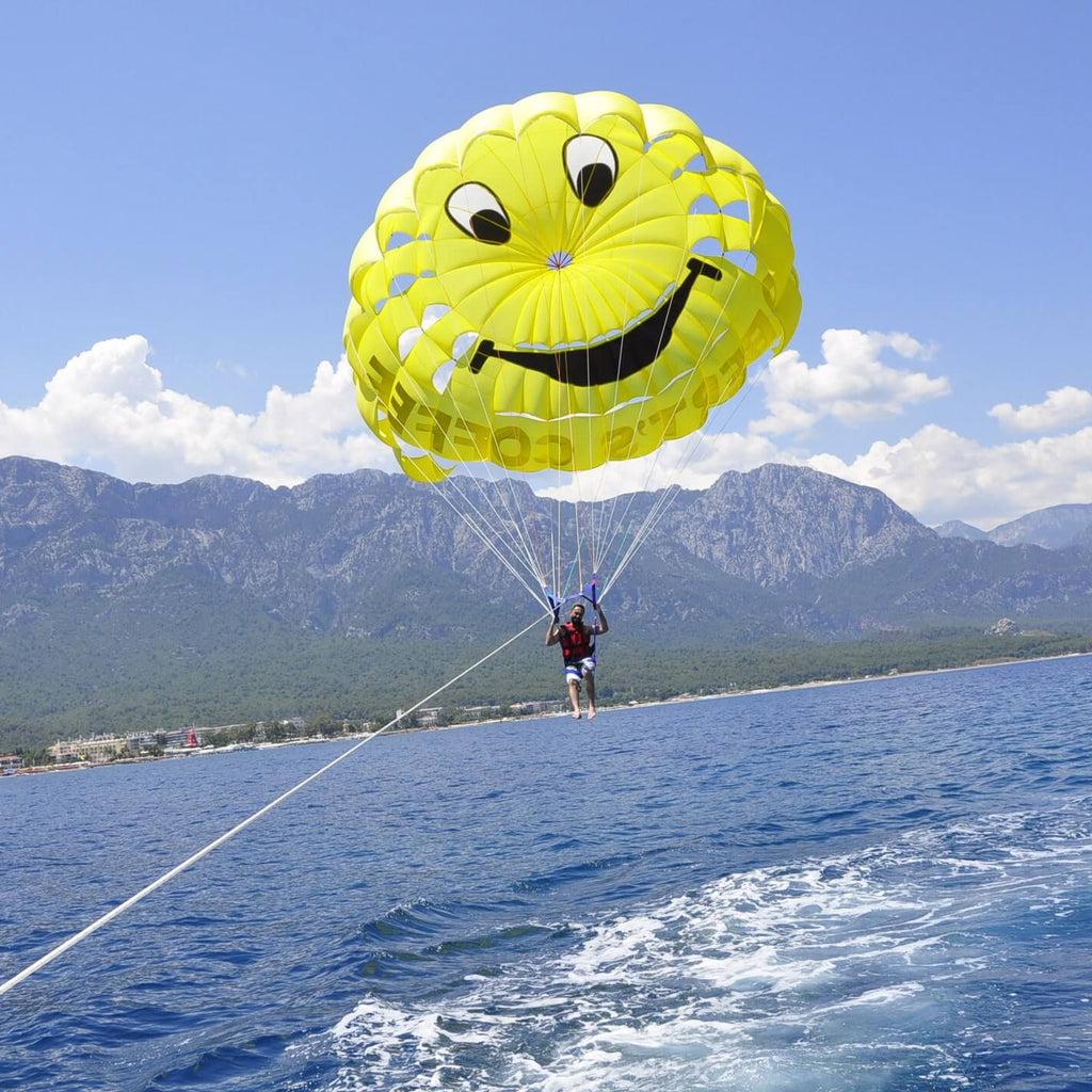 Man enjoying Parasailing 