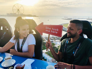 Couple at Dinner in The Sky