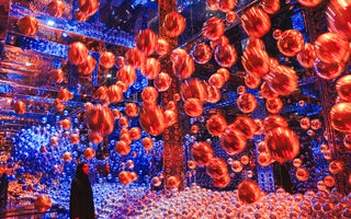 Girl in TeamLab Phenomena Abu Dhabi