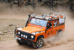 Alanya Sunset City Tour with Cable Car & Roundtrip Transfer by 4x4 Jeep