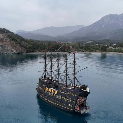 Gonster Pirate Boat Tour with BBQ Lunch, & Transfer from Antalya