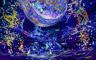 Girl in TeamLab Phenomena Abu Dhabi