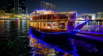 Dubai Full Day City Tour in Private Car with Dhow Cruise Dinner at Marina