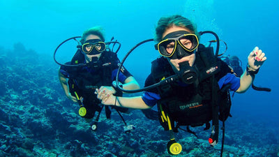 Girls Scuba Diving