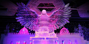Ice Park-sektionen af Dubai Garden Glow,