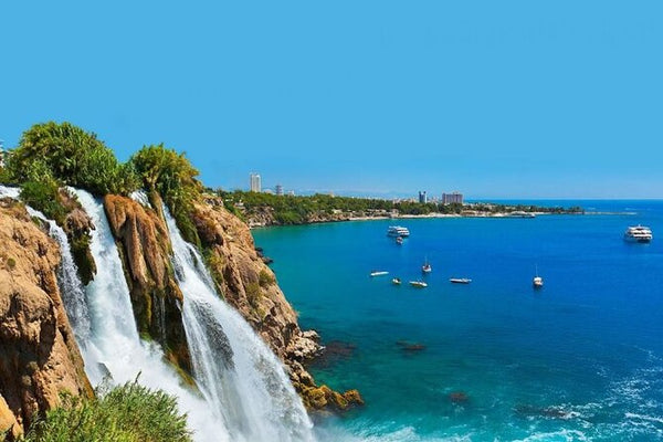 Antalya City Tour visiting Waterfall, Boat tour, BBQ Lunch & Transfer