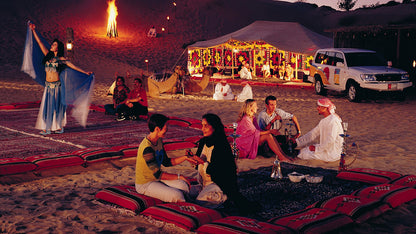 Kum Tepesi Vuruşu, Deveye Binme, Kum Sörfü, Canlı Eğlence ve Özel Araçta Barbekü Yemeği ile Dubai Kraliyet Çöl Safarisi