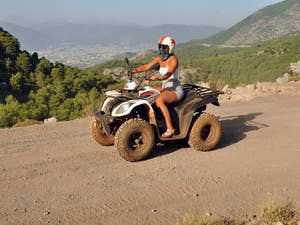 Woman riding a Quad Bike